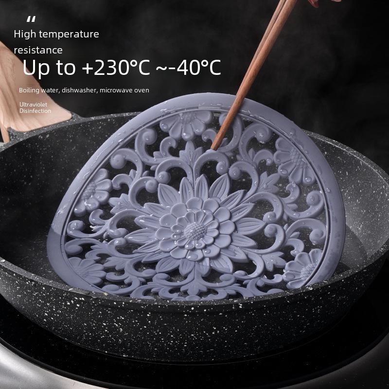 **Термостойкая силиконовая подставка - Классический китайский дизайн**