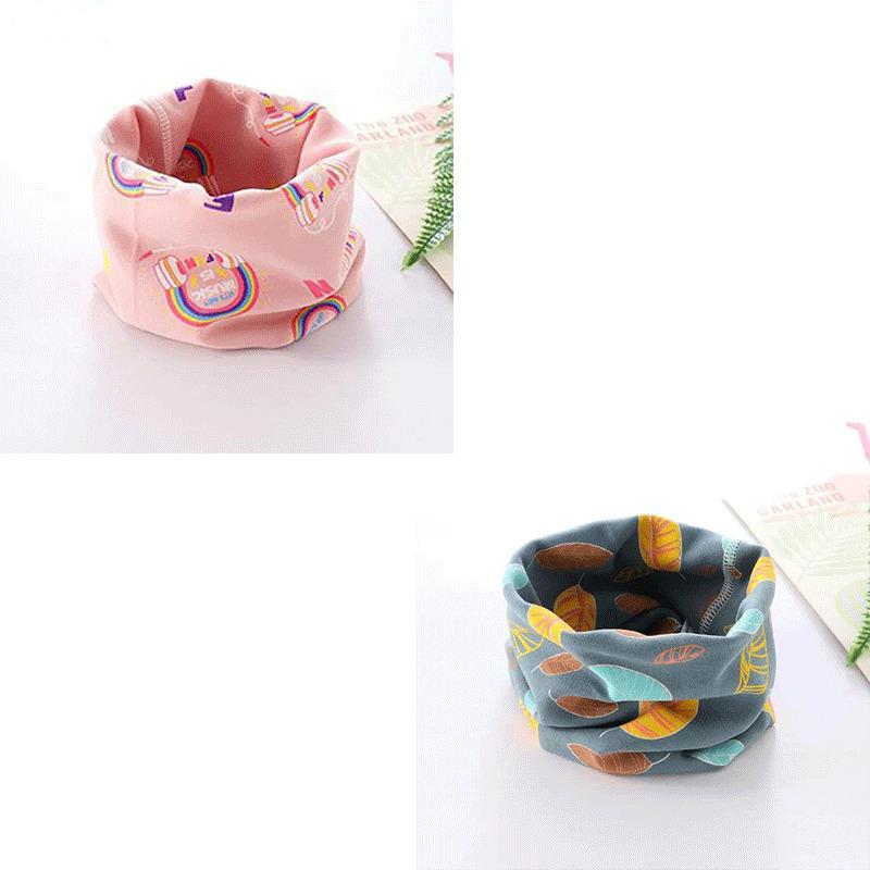 1/2pcs Winter Children Warmer Neck Scarf For Kids Boys Girls Neckerchief Cute Baby Cartoon Scarf Soft Neck Collar Children