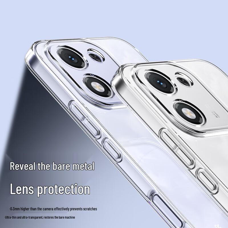 ESCASE Прозрачный противоударный чехол из ТПУ для Honor X70i