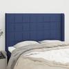 VidaXL Headboard with Ears Blue 147x16x118-128 Cm Fabric3119584