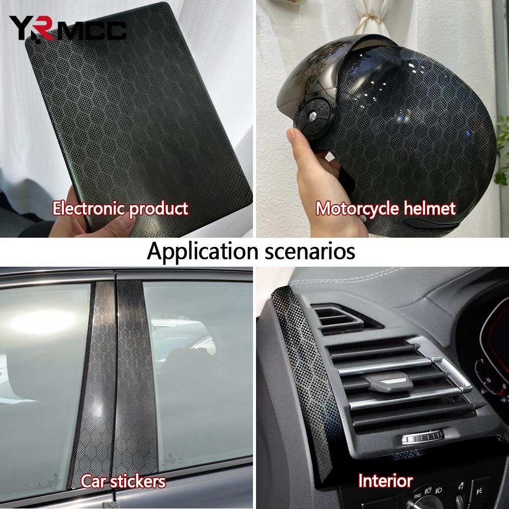 Car Sticker Vinyl Matte Diamond Forged Carbon Film Anti-scratch Waterproof Creative Decoration Wrap Stickers for Car Accessory