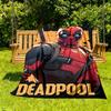 1pc Deadpool Outdoor Blanket Lightweight Flannel, Soft & Warm, All-Season Use for Sofa, Outdoor, Camping, Living Room, Office015