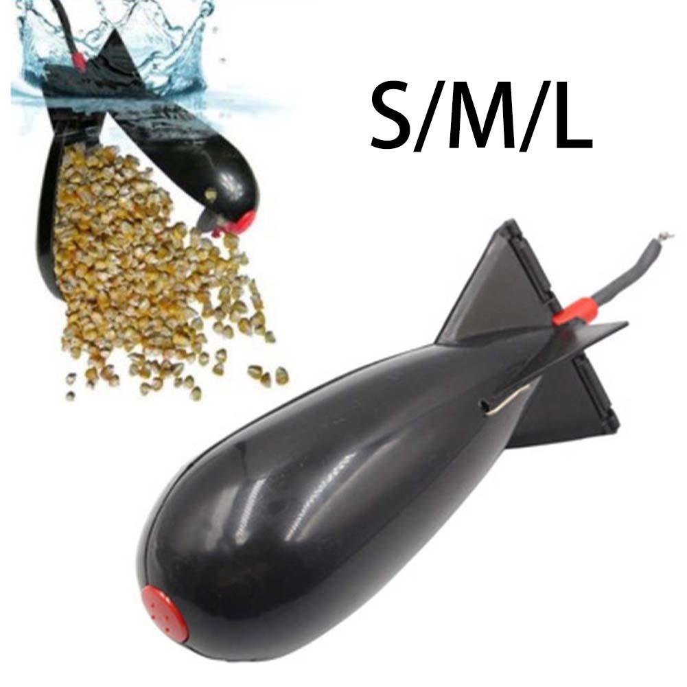 Кормушка-ракета для ловли карпа Кормушка-ракета для ловли карпа Spod Bomb Float Lure Bait Holder Кормушка-ракета для ловли карпа Черный рыболовный аксессуар
