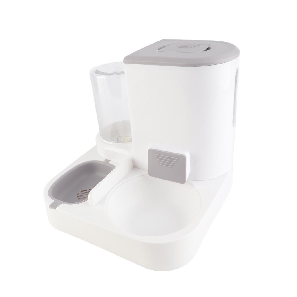 2 in 1 Automatic Food Water Dispenser Safe Timing Function Pet Feeder Water Dispenser Set for Cats and Dogs