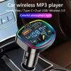 Car Charger FM Transmitter Bluetooth5.0 Hands Free True 3.1A Dual USB Port PD FastCharging MP3 Music TF Card U Disk AUX Player