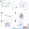 WTEMPO White Heart-Shaped Folding Paper Fans Elegant Handheld Accordion Fans for Wedding Birthday Anniversaries Party Decorations Wedding Decorations