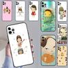 Япония Yoshimoto nara Мультяшная Девушка Чехол для Телефона Для iPhone 15 14 13 12 11 16 17 Pro Max 13 mini 15 16 Plus 16e 17 Air Cover Funda