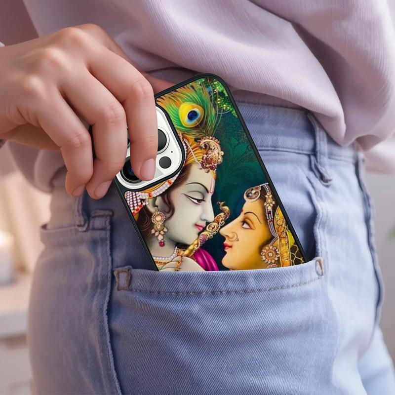 Indian God Lord Krishna Phone Case For iPhone 17 Air 15 16e 14 13 Pro Max Coque 12 11 Pro Max PLUS cover