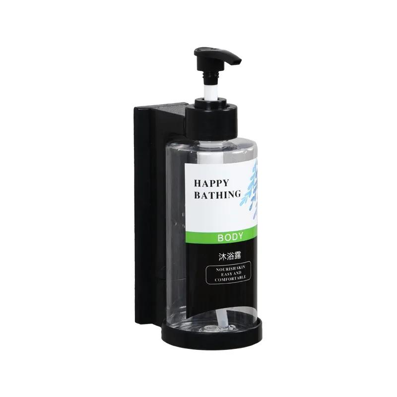 Hotel Shampoo Shower Gel Separate Bottles Wall Mounted No Punching Double Soap Dispenser Plastic Manual Soap Dispensers