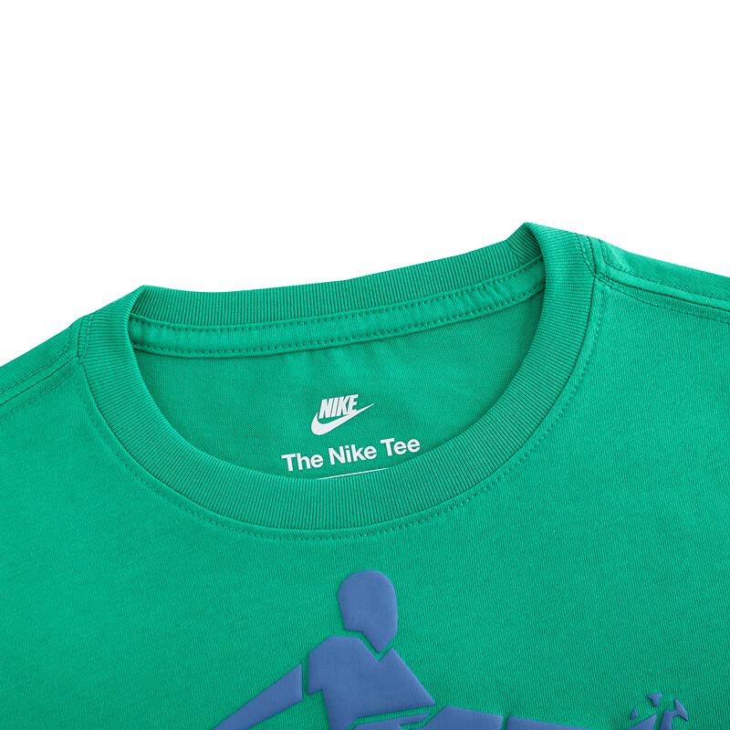 Nike Хлопковая футболка с принтом букв для подростков
