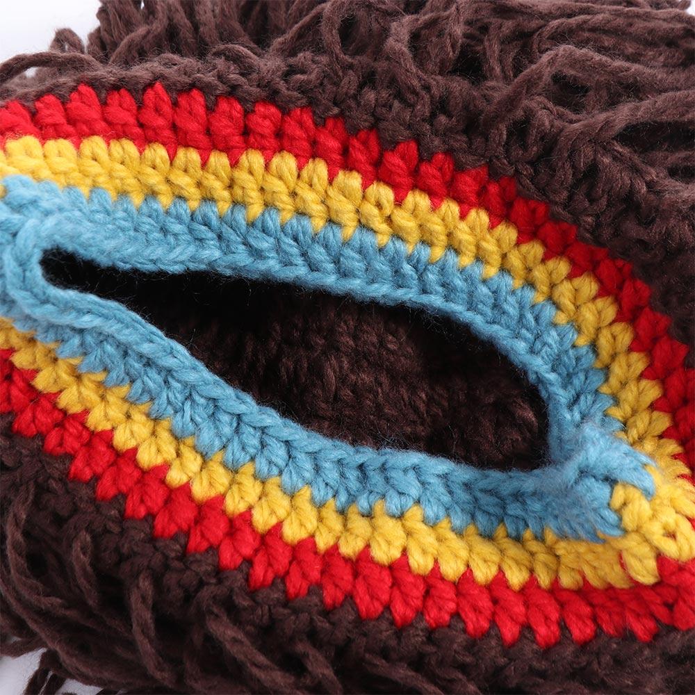 Fiber Jamaican Knitted Beanies Wig Braid Hat Men Wig Reggae Dreadlocks Wig Africa Roots Wig