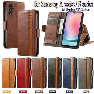 Многофункциональный кожаный чехол-книжка с магнитной застежкой для серий Samsung S/A/M/F.A13/A14/A15/A17...S21/S22/S23...Где мода встречается с функциональностью