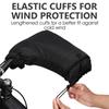 Windproof Thermal Bike Handlebar Mittens Bicycle Electric Bike Warm Handlebar Cover Reflective Painting Safety Cycle