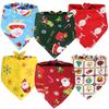 Bandana Christmas Dog Reversible Triangle Bibs Scarf Cat Large Accessories Pets