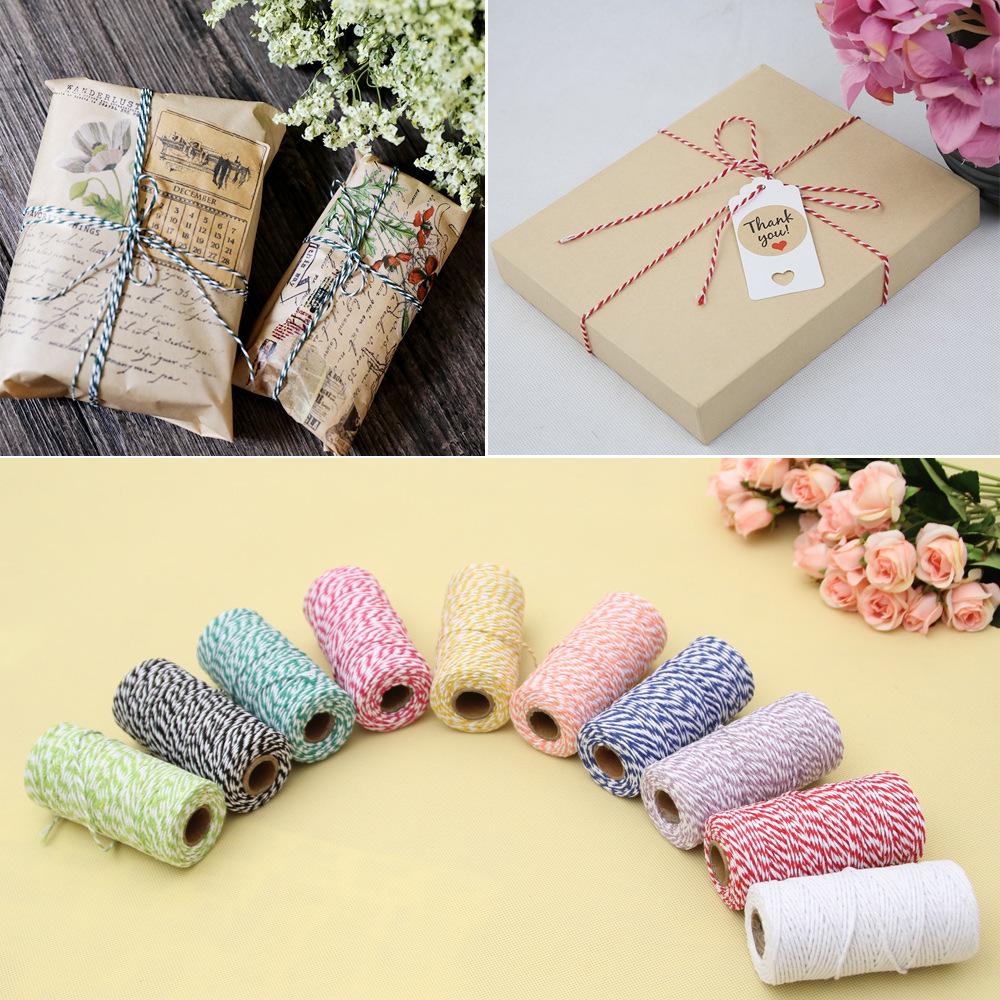 2mm 100M Polyester Cotton Rope Jute Macrame Cord Rope Cotton Twine Thread String Crafts DIY Sewing Handmade Wall Hangings Decor