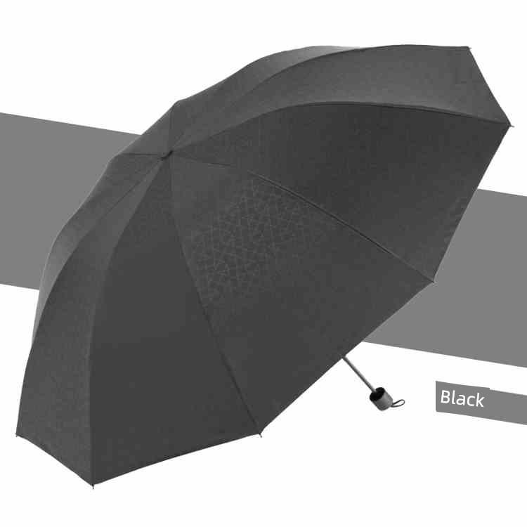 Paradise Umbrella Клетчатый зонт для мужчин и женщин, Двойное использование для солнца и дождя, Зонт от солнца с черным покрытием, Защита от солнца, Защита от УФ-излучения, Складной