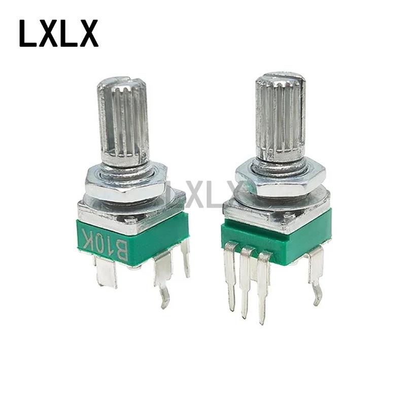 50PCS RK097 Potentiometer B2K~1M Ohm B2K 5K 10K 20K 50K 100K 500K 1M Ohm 3Pin 15mm Shaft Vertical Single Turn for Audio DIY