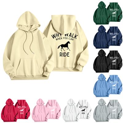 Женская мода повседневный принт повседневный длинный рукав круглый вырез толстовка топ