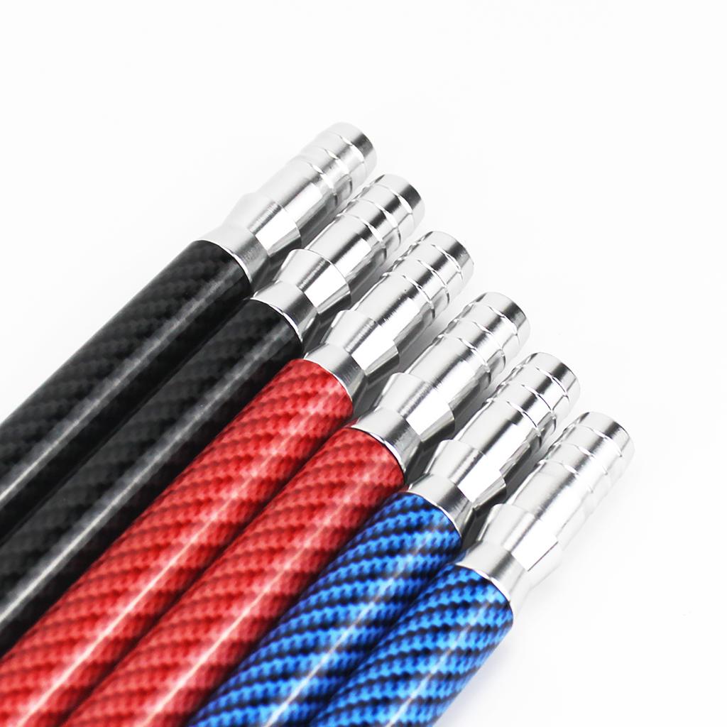 40cm Carbon Fiber Hookah Mouthpieces Stainless Steel Shisha Hose Handle Nargile Chicha Cachimbas Hookah Accessories
