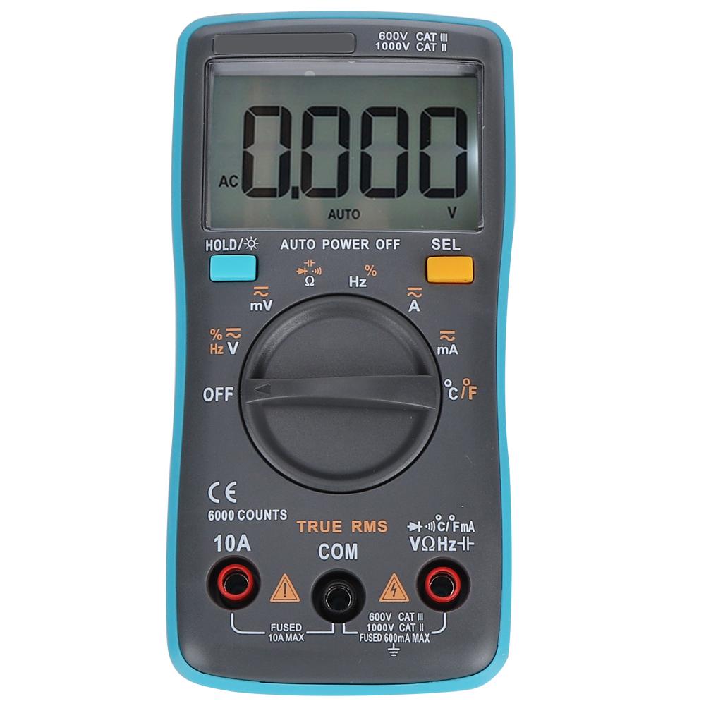 Автоматический диапазон True RMS цифровой мультиметр AC/DC напряжение сопротивление измеритель емкости для электрика