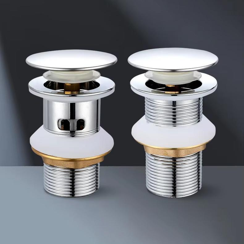 Stainless Steel 4 Inch Easy Clean Modern Hotel Push Down Pop up Floor Drain for Bathroom Basin and Waste Sink