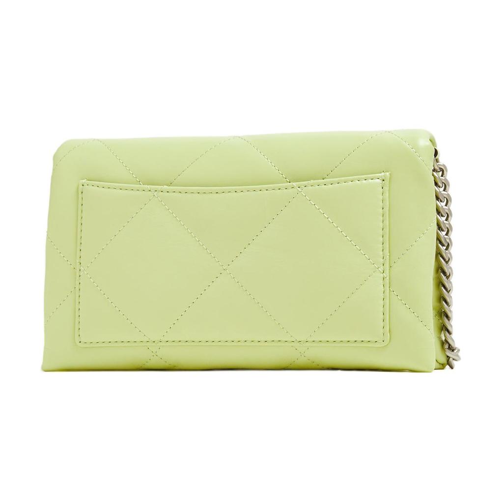 Tory Burch Kira Logo Diamond Quilted Chain Decor Napa Leather Shoulder Crossbody Wallet Women wallet Pear 154987-300