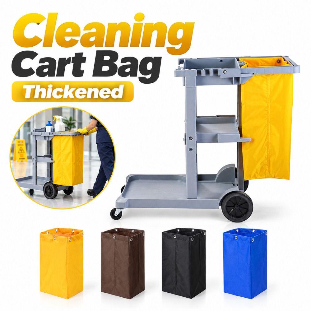 Waterproof Janitorial Cart Bag Cleaning Cart Trash Bag for Hotel Motel and Cleaning Service Carts