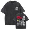 Смешные Debi Tirar Mas Fotos DTMF Винтажные выстиранные футболки Bad Bunny Летняя оверсайз футболка Высокое качество Хлопковая футболка