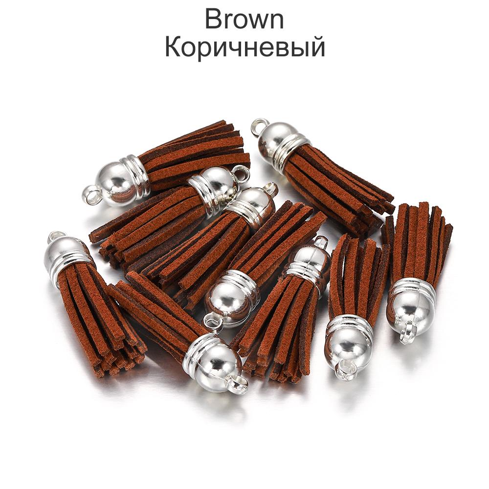 20pcs/lot 38mm Tassel Vintage Leather Tassels Fringe for Purl Macrame Pendant For DIY Jewelry Making Supplies Accessories