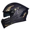 Full Face Motorcycle Helmet With Dual Visor Winter Warm Lining Bluetooth Slot Scooter Riders Men Women All Season