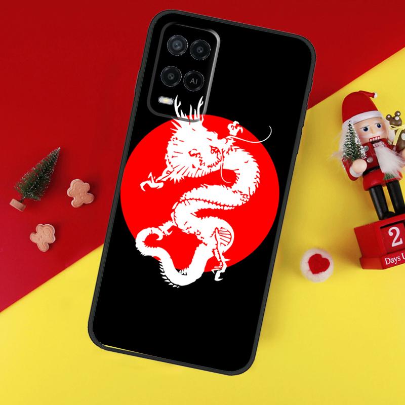 Чехол в японском стиле с драконом для Oppo A5 A6 Pro A15 A57 A17 A54 A74 A94 A76 A16 A96 A40 A60 A80 A18 A38 A58 A78 A98