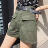 Wowen Classic and Minimalist Fashion Versatile Female Summer Outside Wear Loose Bf Wind High Waist Thin A Word Casual Work Denim Shorts Individuality