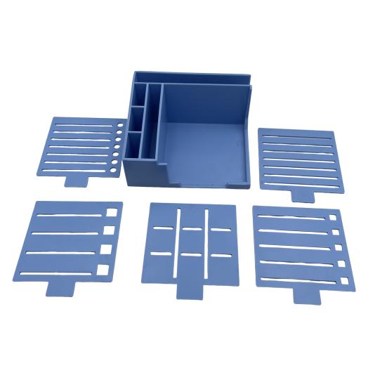 Держатель для заметок с шаблонами Еженедельник Блокнот Пластиковый органайзер для заметок и подставка для телефона для заметок 3x3 дюйма Настольный аксессуар