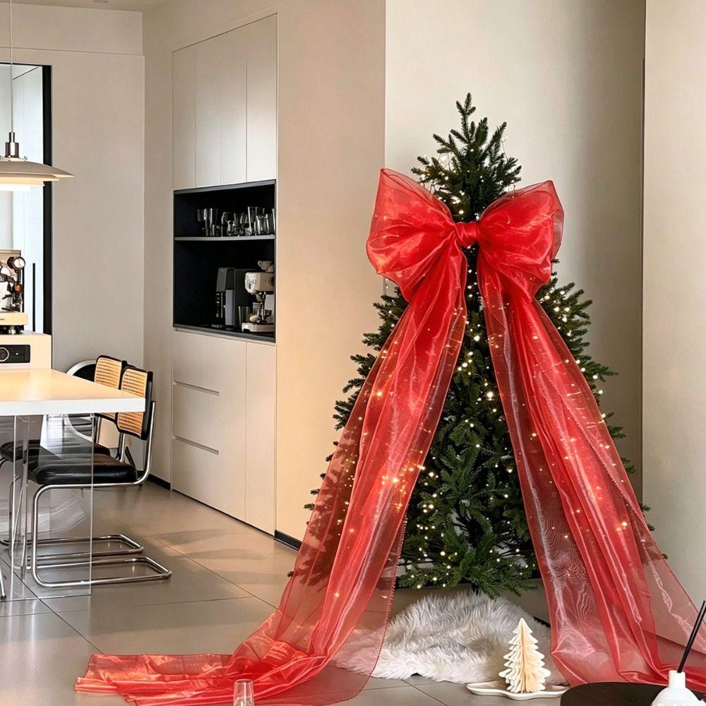 multicolor Giant Bow Hanging Decoration Oversized Bowknot Ornament Giant Wreath Wall Decor