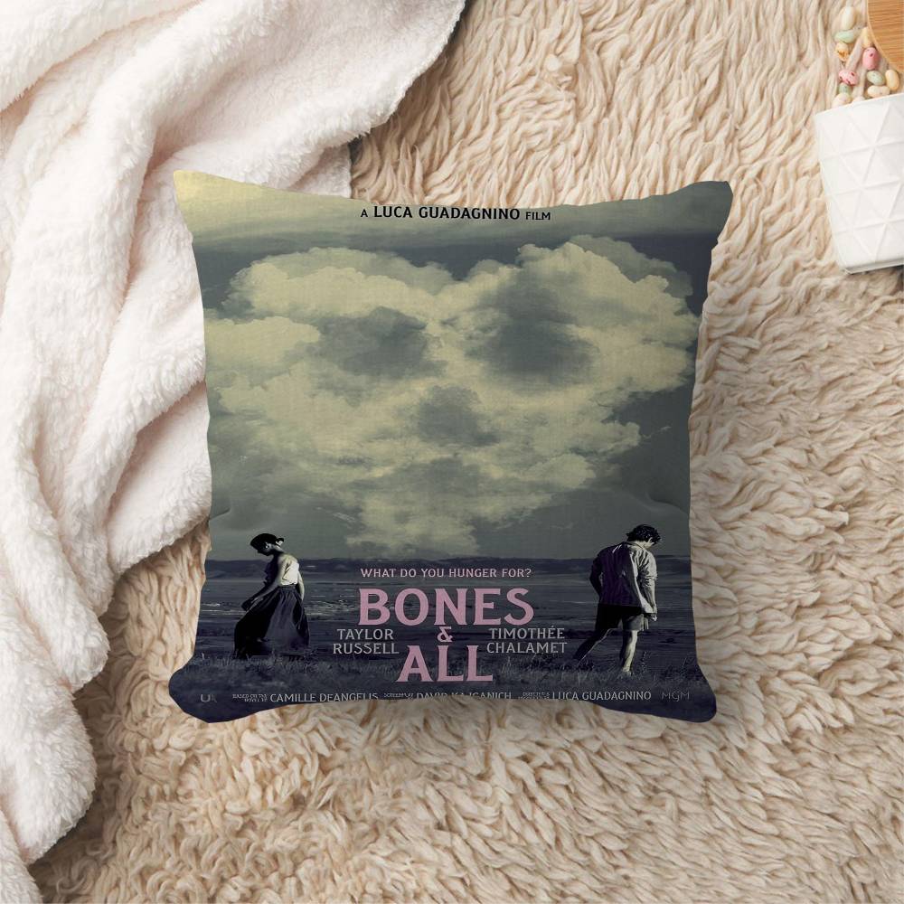 Bones And All Film Cushion Cover Car Throw Pillow Case For Sofa Car Christmas Gift 40X40Cm 45X45Cm
