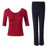 Элегантный женский костюм для танцевальных тренировок - Стильный модальный тренировочный комплект