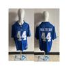 Mens NFL New York Giants Embroidered Oversized Cotton Blend Sports Tee Rugby Fans Casual Wear