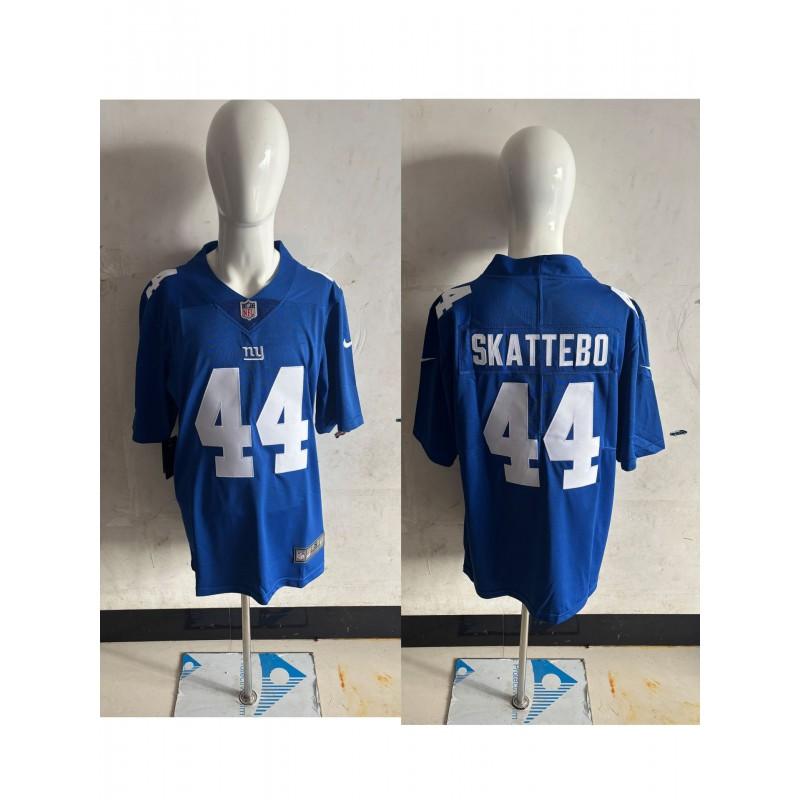 Mens NFL New York Giants Embroidered Oversized Cotton Blend Sports Tee Rugby Fans Casual Wear