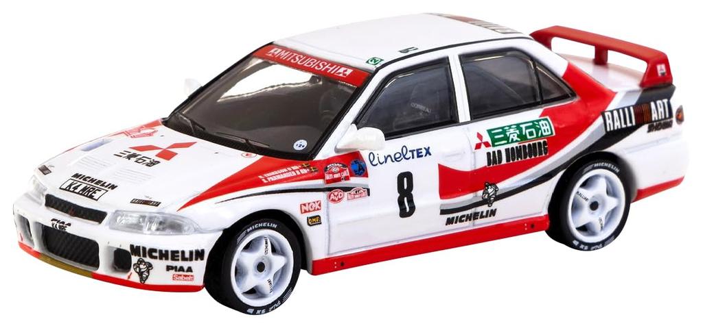 Speedmaster Japan TARMACWORKS Mitsubishi Lancer Evolution Rallye 1993 Parmander Finished Model 1/64 Monte-Carlo K. Eriksson/S. T64G-048-93MCR08
