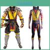 Костюм для косплея Скорпиона из Mortal Kombat из ткани лайкра для фанатов игры