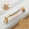 Elegant Ceramic Cabinet Handles 96mm 128mm Cabinet Door Knobs Gold Drawer Pulls  Furniture Hardware
