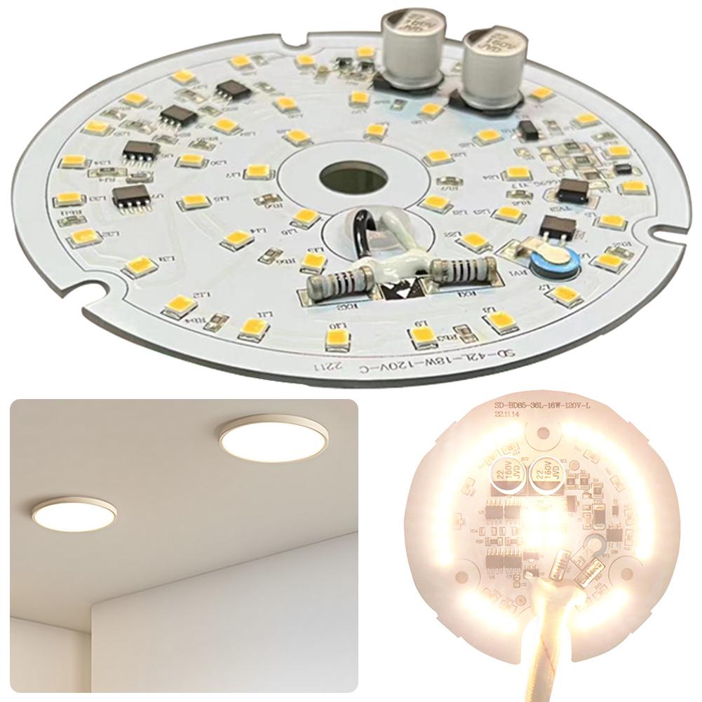 LED Panel Light 85V-265V Ceiling Lights LED Module 18W 1530LM Dimmable Ceiling Fan LED Light Replacement Panel LED Retrofit Kit