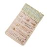 Fabric Jewelry Storage Bag Woven Exterior Roll Up Jewelry Case Gifts Jewelry Organizer Roll  Travel