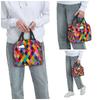 Mardi Gras Harlequin Plaid Playing Cards Rhombi Insulated Lunch Bag for Women Office Cooler Thermal Food Box Tote Lunch Boxes