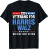 Veterans For Harris Walz 2024 Presidential Campaign T-Shirt