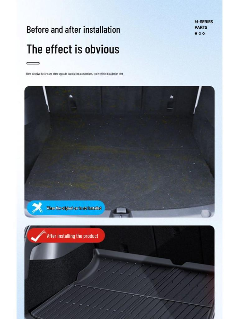 Tesla Model 3/Y Full Surround TPE Floor Mat - Interior Modification Accessories