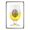 Винтажная металлическая вывеска бельгийского пива  Декор для кухни, бара, ресторана, мужской пещеры  xСМ  Ретро настенное искусство для дома, музыкальной комнаты