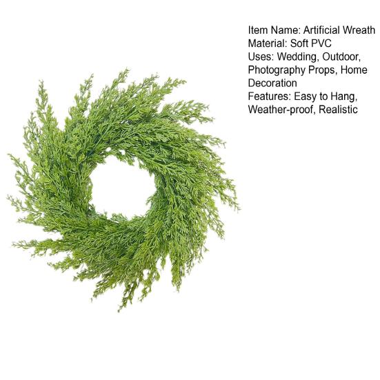 35/40/45/50/55СМ Искусственный Самшитовый Венок Для Дома Улицы Входной Двери Настенный