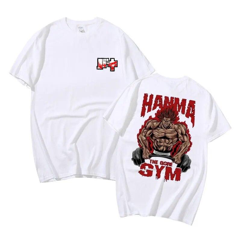 Аниме Baki The Grappler футболка с короткими рукавами унисекс винтажные негабаритные футболки унисексga Yujiro Hanma топы унисекс хлопковые повседневные футболки