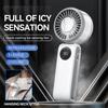 Newstyle Handheld Mini Turbo Fan 100 Wind Speeds Adjustable 4000mAh Batteries Cold Compress Mini Personal Fan USB Charging Fan